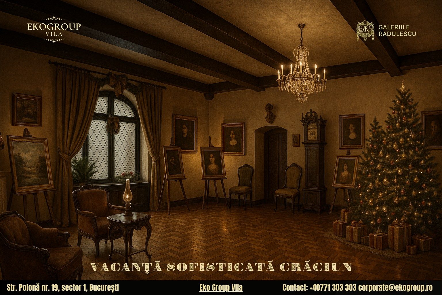 Vacanța de Crăciun transformată într-o experiență culturală la Eko Group Vila: Crăciunul anilor ’30